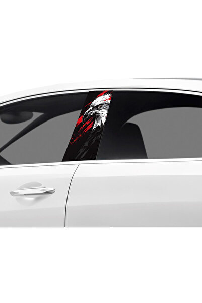 Çağlayan Reklam رقائق تغليف عمود باب السيارة بنمط النسر (مجموعة يمين ويسار) (...