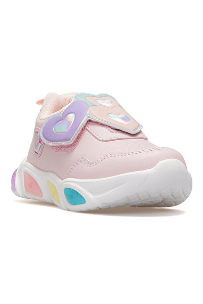 Vicco Lovely Kız Çocuk Işıklı Hafif Sneaker Spor Ayakkabı 25k 346.234 Pk Pudra