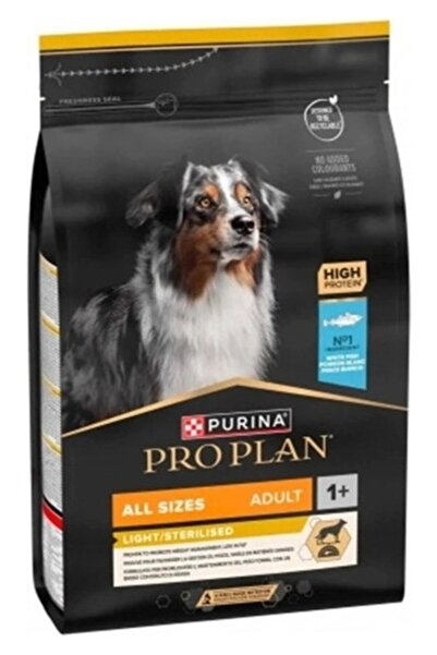 Pro Plan Proplan All Size Beyaz Balıklı Sterilised-Light Yetişkin Köpek Mamas...
