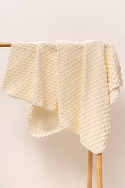 MAHFEL 100% Welsoft Chickpea 1St Class Baby & Kids Blanket Ecru