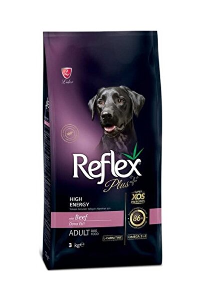Reflex Plus Adult High Energy Biftekli Yüksek Enerji Köpek Maması 3 kg