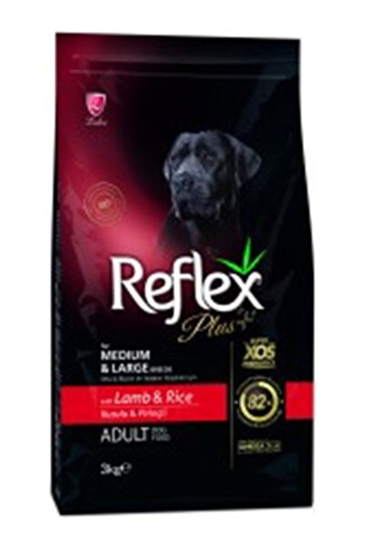 Reflex Plus Kuzulu Orta ve Büyük Irk Yetişkin Köpek Maması 3 kg CB10656