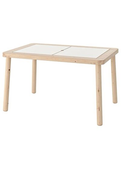 IKEA Flisat çocuk masası, huş, 83x58cm