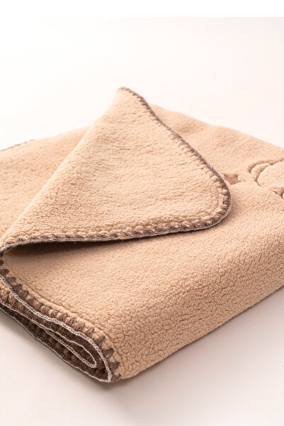 MAHFEL 100% Double Layer Fleece 1St Class Baby & Kids Blanket Brown