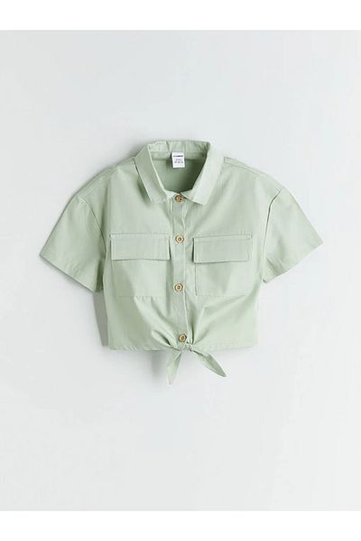 LC Waikiki Lcw Kidsgreen Short Sleeve Girl's Shirt and Shorts