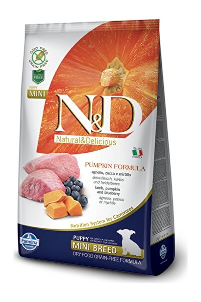 N&D Balkabaklı Kuzu Etli Tahılsız Küçük Irk Yavru Köpek Maması 2.5 Kg CB7785