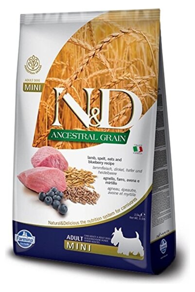 N&D Nd Düşük Tahıllı Kuzu Etli Küçük Irk Yetişkin Köpek Maması 7 Kg
