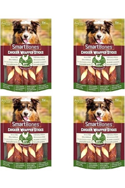 8in1 Smart Bones Tavuklu Büyük Burgu Kemik Köpek Ödülü 5li x 4 Adet