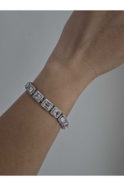 AURA baget taşlı vıp çelik bileklik