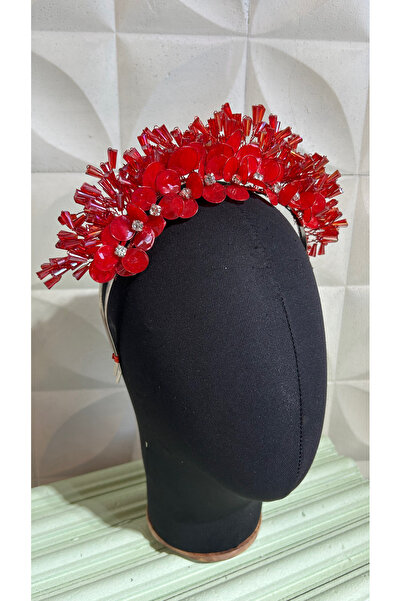 Store Red Qina Tiara Bride Crown Bride Taci