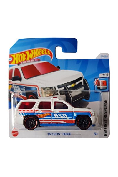 HOT WHEELS Hot Wheels Diecast Car, 07 Chevy Tahoe, HW First Response Collection - 2024 Edition, White, 1:64