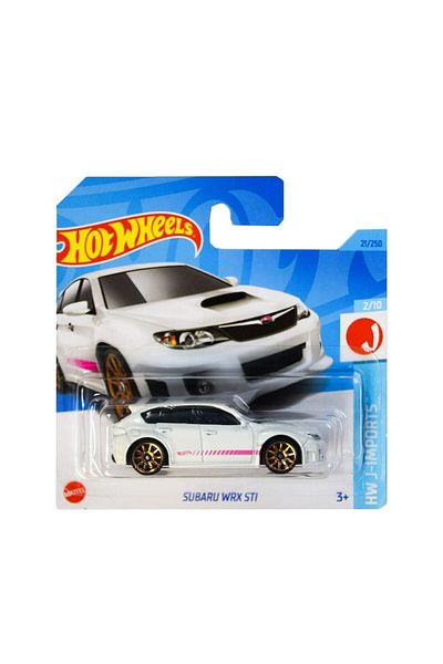 HOT WHEELS Masinuta Metalica Hot Wheels Subaru WRX STI, Alb, 1:64