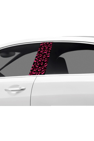 Çağlayan Reklam Araç Kapı Direk Kaplama Folyosu Öpücük Desenli (sağ Sol Takim) (2 Adet) - 22x50 Cm