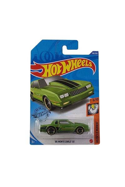 HOT WHEELS Masinuta Metalica Hot Wheels, 86 Monte Carlo SS, Colectia Muscle Mania - 2020, Verde, 1:64