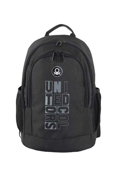 United Colors of Benetton I Chose I Bought Uni̇ted Colors of Benetton School Bag 04300 Black Double Compartment