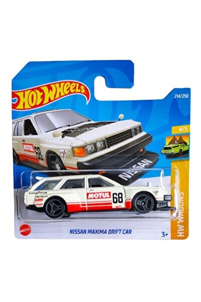 HOT WHEELS Masinuta Metalica Hot Wheels, Nissan Maxima Drift Car, Alba, 1:64