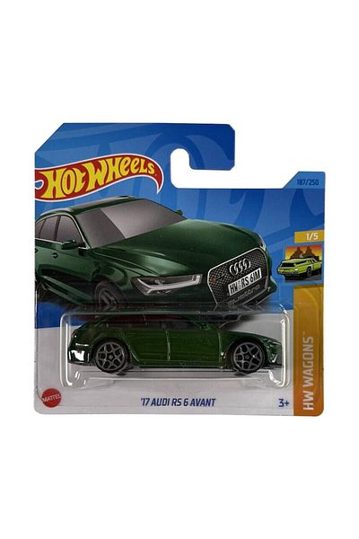 HOT WHEELS Masinuta metalica Hot Wheels, '17 Audi RS 6 Avant, Verde, 1:64