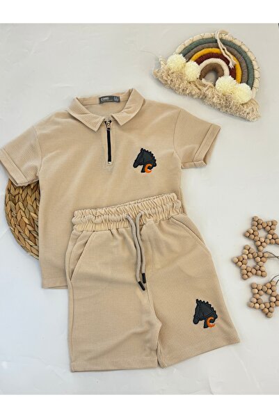 Yuniks Kids Yuniks Gofre Safari Erkek Çocuk Alt Üst Takım