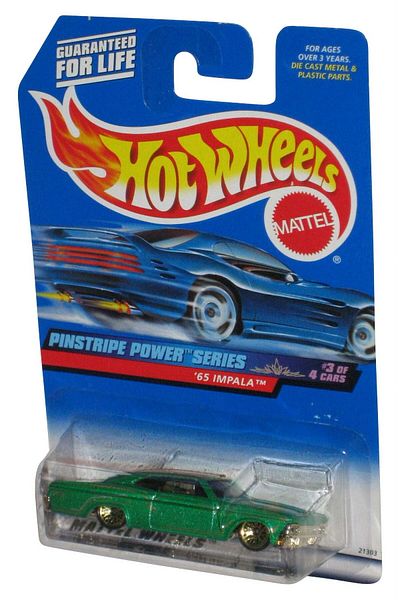mattel Masinuta Hot Wheels, Chevy Impala, Colectia 1996, Verde, 1:64