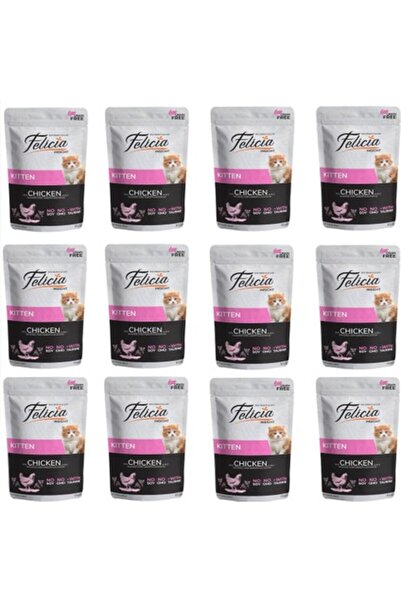 Felicia Grain-Free Chicken Kitten Food 85 Gr X 12 Pieces