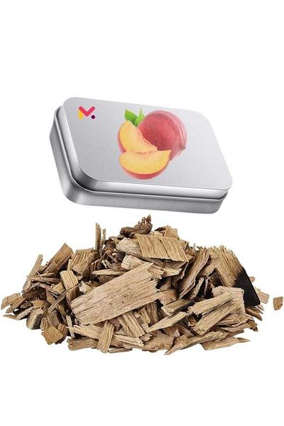 Mercaton Set of 3 Boxes with Oak Wood Smoking Chips, Citrus, Olive and Peach Flavors,