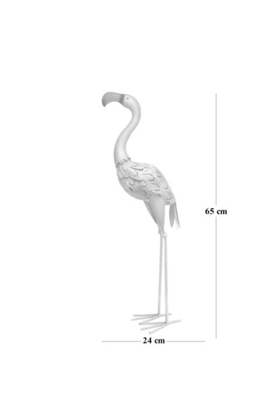 Mercaton Garden decoration, metal, flamingo, 14x24x65 cm