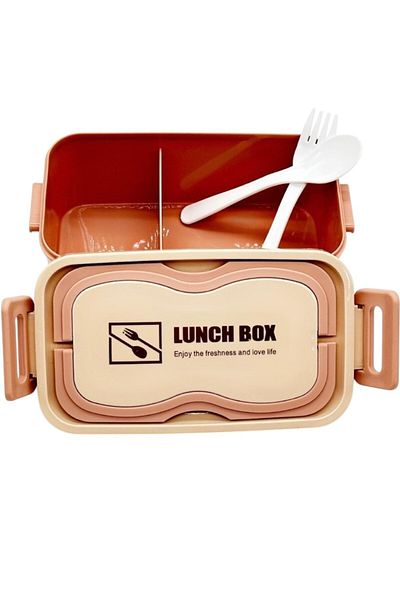 Toybox Tiffin Box Leak Proof Plastic Lunch Box For School Kids Office Outdoor