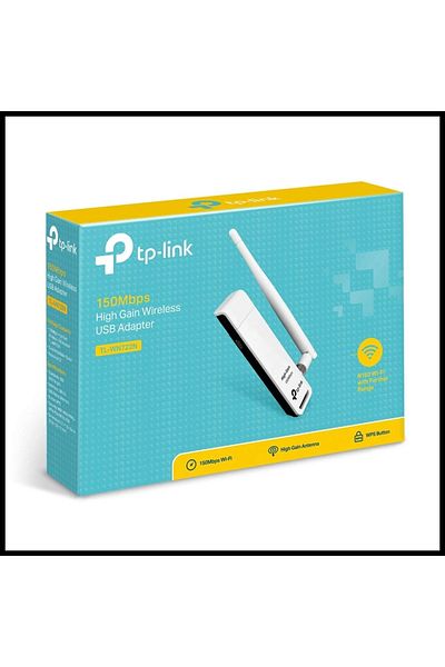 Tp-link Tl Tp-Link Tl-Wn722N, 150Mbp, 2.4Ghz, 4Dbi Antenna, Usb2.0, Wireless Ethernet