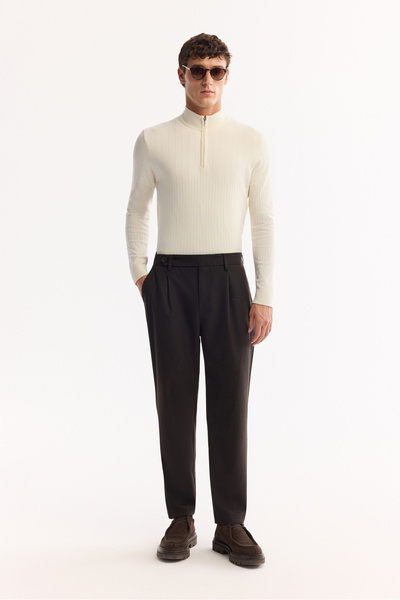 Avva Чоловічі класичні штани з вовняною сумішшю Soft Touch Carrot Fit A52Y3012