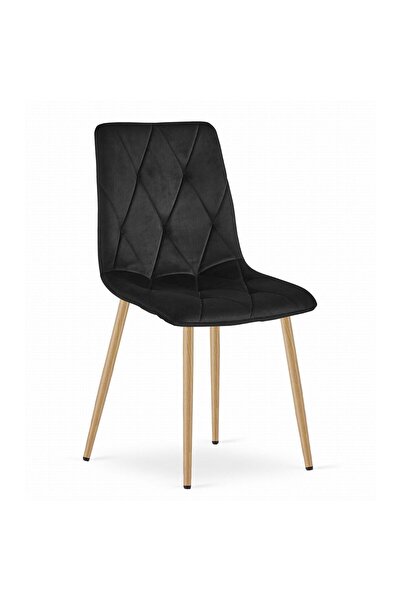 Mercaton Scaun bucatarie/living, Mercaton, Libra, catifea, metal, negru, 45x5...