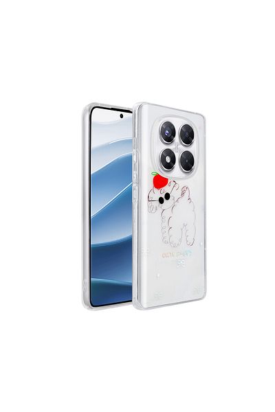 Nezih Case Xiaomi Redmi Note 14 Pro 4g Case Transparent Figured Hard Cover