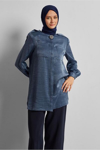 Alvina Brooch Detail Tunic 20747