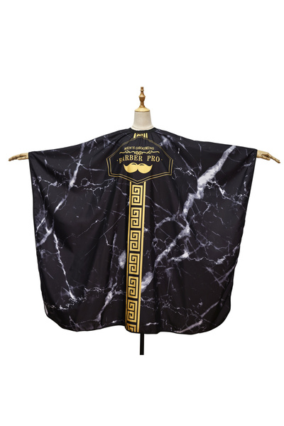 choice2 B New Haircut Hairdresser Barber Cloth Hairdressing Pattern Apron Polyester Cape Professional Haird.