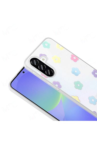 Nezih Case Samsung Galaxy A36 Case Transparent Figured Hard Cover