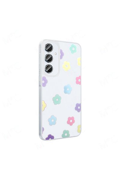 Nezih Case Samsung Galaxy A55 Case Transparent Figured Hard Cover