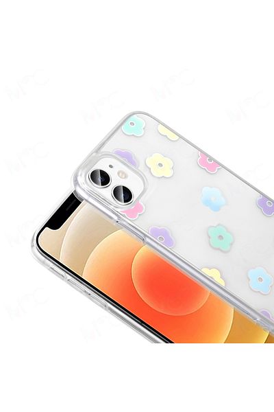 Nezih Case Apple iPhone 11 Case Transparent Figured Hard Cover