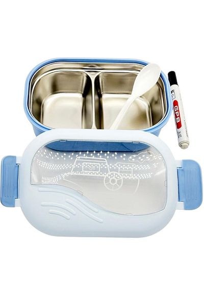 Toybox Lunch Box Stainless Steel Leakproof Divided Food Containers