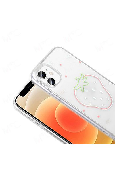 Nezih Case Apple iPhone 11 Case Transparent Figured Hard Cover