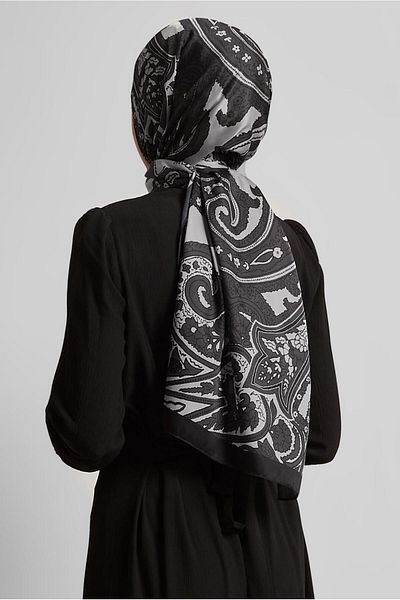 Alvina Ethnic Patterned Shal 8553