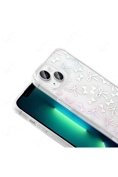 Nezih Case Apple iPhone 14 Case Transparent Figured Hard Cover