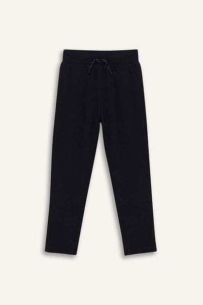 DeFacto Elastic Waist Straight Leg School Black Boy's Sweatpants X6955A6/Bk81