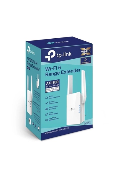 TP-LINK Re605x Ax1800 Kablosuz Wıfı 6 Menzıl Genısletıcı