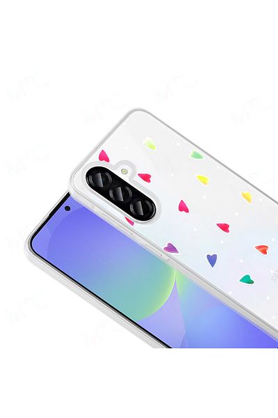Nezih Case Samsung Galaxy A36 Case Transparent Figured Hard Cover