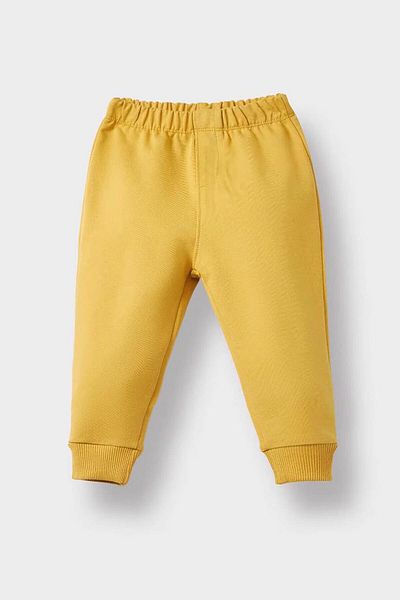 DeFacto 2-Piece Dinosaur Printed Sweatshirt Sweatpants Yellow Baby Boy Bottom-Top Set E9264A5/Yl310