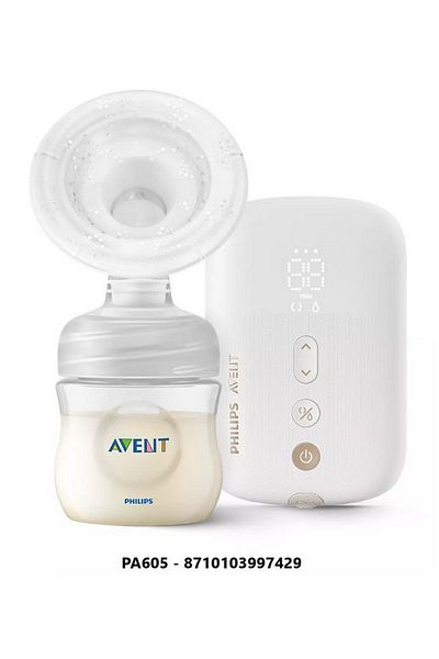 Philips Avent Single Electric Breast Pump, Cordless, 118mL, BPA-Free, Natural Motion Tech