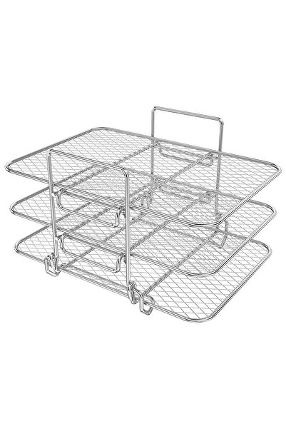 Choice3 Rectangular B 3-layers Air Fryer Rack Stackable Grilling Rack Stainle...