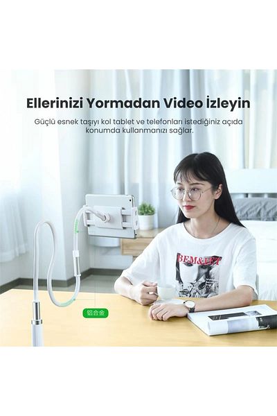 Ugreen Flexible Flexible Bed Table Phone Holder Black 80906