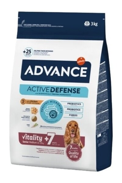 Advance Senior Medium Tavuklu Orta Irk Yaşlı Köpek Maması 3 kg v11