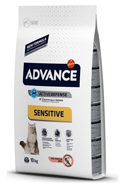 Advance Sensitive Somonlu Yetişkin Kedi Maması 10 Kg