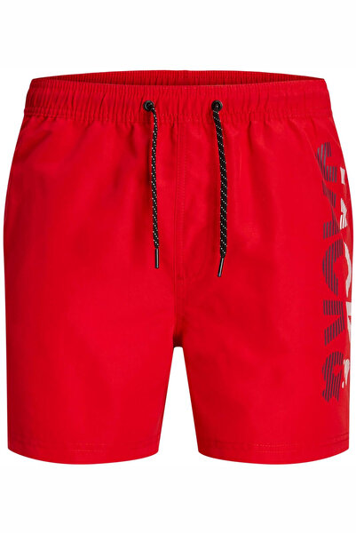 Jack & Jones Σορτς JACK & JONES Fiji Μαγιό Splicelogo - 12225967-Κόκκινο